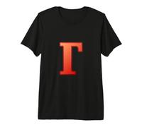 Gamma - Troisième Lettre de l'alphabet Grec T-Shirt Haut de Gamme