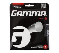Gamma Uni IO 17 (1,23 mm) 12,2 m Set Corde de Tennis, Noir, S