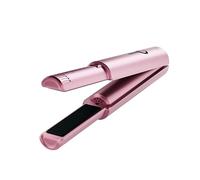 Gamma+ X-Hybrid Lisseur Sans Fil de Voyage | Mini Lisseur de Cheveux 2 en 1 pour Cheveux Lisses et Bouclés | Recharge USB Type-C | 3 Niveaux de Température | Design Compact et Portable