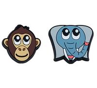 Gamma Zoodamp Lot de 2 amortisseurs de Vibrations Motif Singe éléphant Multicolore Taille S