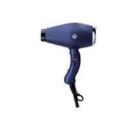 Gammapiu Sèche-cheveux professionnel Air Dual Ionique Générateur Ionique Sèche-cheveux léger silencieux puissant Technologie ionique Grille plaquée argent W 1850-2200 (bleu nuit)
