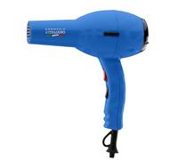 GAMMAPIU Sèche-cheveux professionnel italien, design 100 % fabriqué en Italie, sèche-cheveux à 2 vitesses et 4 températures, poignée ergonomique, décoration photogravée, W 1700-2000, bleu océan