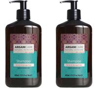 Gamme Argan Shampoing Nourrissant & Hydratant Fortifie Huile D'argan Bio Soin Pour Cheveux Cheveux Secs Et Abîmés Lot De 2x400 Ml
