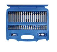 Gamme d'embouts en acier SW 3/8" de long + court 40 pièces