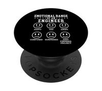 Gamme émotionnelle d'un ingénieur - Science de l'ingénieur mécanique PopSockets PopGrip Adhésif