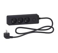 Gamme Rallonges multiprises - Hauteur 260 mm Largeur 80 mm - Profondeur 55 mm - Caractéristique 2 : Rallonge multiprise 3 prises