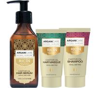 Gamme Ricin Sérum Protecteur 100 Ml + Shampoing 50 Ml + Masque 50 Ml À L`Huile De Ricin Bio Soin Pour Cheveux Nourrit Renforce Hydrate Tous Types De Cheveux[Z678]