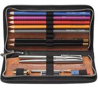 «gamme sONNENLEDER schreibetui nOVALIS "couleur : cuir véritable noir