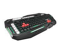 GAMMEC Clavier Gaming XWEAPON BACKLIGHT 7 couleurs avec touches MACRO, Mécanique, Kit de jeu inclus, Compatible PC, Ambidextre, Sans fil, Inclus kit de jeu