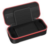 Gammeefy Étui de transport en une seule pièce pour manette de Joypad Switch, avec 10 cartouches de jeu, coque rigide de protection, étui de transport pour console et accessoires