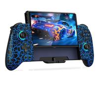 Gammeefy JC200 Contrôleur de commutateur pour Nintendo Switch/OLED (pas de dérive, pas de zone morte) Effet Hall Joystick sans fil avec 9 couleurs de lumière