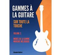 Gammes à la guitare sur toute la touche: Volume 2: Modes de la gamme mineure mélodique