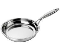 gamminox Poêle Inox 28 cm - Sans PFAS, Triply Ultra-Résistant - Manche Métal Riveté - Cuisson Saine - Tous Feux + Induction - Antiadhésive Naturelle - Qualité Pro