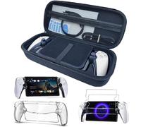GAMSURFING Étui d'accessoires pour portail Playstation - Étui de transport pour portail PS5 et PC - Coque rigide avec 2 verres de protection d'écran, 4 poignées pour le pouce - Ensemble d'accessoires