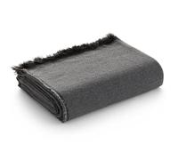 GAMUSI Housse de canapé 2 places multiusages, Couvre-lit pour lit 90/105 cm, Foulard Jarapa couvre-lit, Couvertures de canapé en coton uni - 180x280 cm, Noir