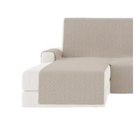 GAMUSI Housse de canapé chaise longue rembourrée en coton respirant 200 cm avec bras gauche (jusqu'à 230 cm de largeur)