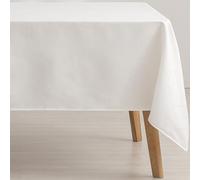 GAMUSI Nappe Anti-Taches géométrique Line Blanc 140 x 140 cm