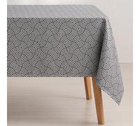 GAMUSI Nappe Anti-Taches pour Table rectangulaire Jacquard imperméable, 140 x 180 cm, Toucher Tissu, Couleur Anthracite - Ring