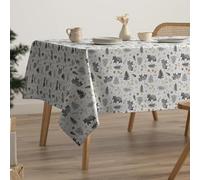 GAMUSI Nappe Noel rectangulaire Anti-Taches Motif de l'ours de Noël 160x350 cm