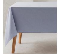 GAMUSI Nappe Unie Tissu Coton Bio Imperméable Antitache Rectangulaire Bleu Clair 140x200 cm