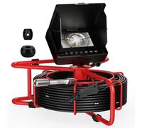 GAMWATER 20M Endoscope avec écran 4,3 Pouces, caméra IP68 étanche 18mm, DVR intégré, câble 5 mm gradué, Batterie 8500 mAh, Carte TF 32 Go, pour l'inspection des tuyaux, égouts et canalisations