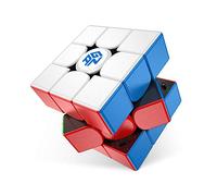 GAN 11M Pro Cube de Vitesse Magnétique 3x3, Speed Cube Magique sans Autocollant, Jeu de Casse-Tête avec 72 Aimants/GES Pro/GMS v3/6 Répulsion Magnétique Réglable,Cadeau pour Adulte Enfant Couleur-Mate
