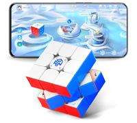 GAN 12 ui SP Speed Cube, Cube Magique Électronique Connecté Bluetooth 3x3 Magnétique-Suivi des Mouvements, Chronomètre pour Compétitions en Ligne, Version avec Boîtier de Charge Standard