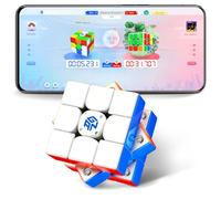 GAN 356 i Carry 4, Speed Cube Connecté Bluetooth 3x3 Magnétique Intelligent Électronique avec Suivi des Mouvements, des Étapes et Minuterie Via Application, Compétitions en Ligne(Version Mat)