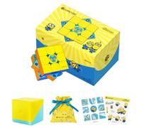 GAN 356 ME Speed Cube Magnétique 3x3, Réglage Numérique GES Édition Minions | 48 aimants transparents, réglage GES avec 12 tensions, design en nid d'abeille, cadeau de noël idéal pour passionnés