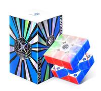 GAN 356 ME UV 10e Anniversaire Version Cube Magique 3x3 Magnétique Speed - Puzzle Magic sans Autocollants 3x3x3 Cubes Gans (GAN356 ME UV Spéciale 10e Anniversaire)