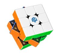 GAN 356M Cube de Vitesse Magnétique 3x3, avec Aimants Visibles | Système GES facilement réglable, design en nid d'abeille fluide, contrôle stable pour enfants et adultes
