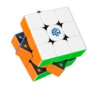 GAN 356M Cube de Vitesse Magnétique 3x3 Speed Cube avec GES+/Numérique IPG en Forme d'Aile/48 Aimant Visible, Cadeau pour Enfant Adultes