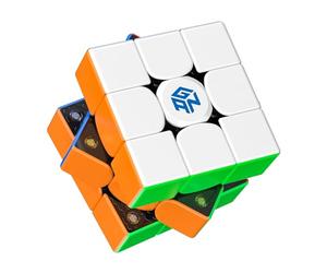 GAN 356M Cube de Vitesse Magnétique 3x3 Speed Cube avec GES+/Numérique IPG en Forme d'Aile/48 Aimant Visible, Cadeau pour Enfant Adultes