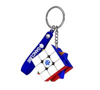 GAN Mini Cube Porte-clés 3x3, Magic Cube Portable, Ornement Élégant avec Ajustement de la Tension/Lubrification Intelligente/Rotation Fluide - Cadeau Parfait pour Enfants Adulte 30mm