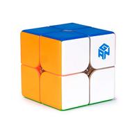 GAN Speed Cube 2x2, Cube de Vitesse 249 V2 sans Autocollant | 49mm avec IPG Core/Anti-Cornertwist/Anti-Pop/Surface Tactile en Nid d'abeille, Cadeau Jouet pour Enfant Débutant Adulte