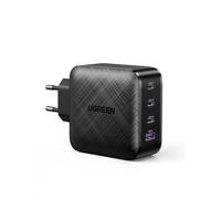 GaN Tech 65W 4 Ports USB C Fast Charger Compatible with iPhone 17 Pro Max Air 16 Plus 15 14 13 12 11 Galaxy S25 Ultra S24 S23 S22 S21 A15 Pixel 9 8 7 6 iPad Mini MacBook Pro Air M4 M3 M2 M1