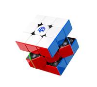 GAN V100 Maglev Speed Cube 3x3, Positionnemen Omnidirectionnel Version UV | Cube magique magnétique 64g Léger, 55mm, cube magique casse-tête et cadeau d'anniversaire idéal pour enfants et adultes