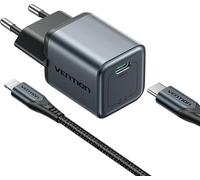 Gan Vention Chargeur Usb-C 20W + câble Usb-C-L 1M (Gris)