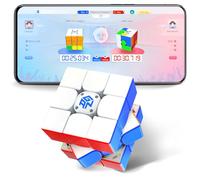 GAN12 ui Maglev, Cube Intelligent 3x3 avec GAN PowerPod, Cube de Vitesse Magnétique Intelligent Connecté Via Bluetooth pour des Jeux en Ligne/Formation IA, Cube Magique pour Garçons et Adultes
