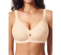 Ganado Soutien Gorge sans Armature Bralette Femme Col en V Push up Brassière Comfit Brassiere sans Coutures