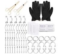 GANAZONO 1 ensemble Kit de Bijoux de Piercing pour Oreilles Sourcils Nombrils et Nez Assortiment de Décorations Bijoux et Filles