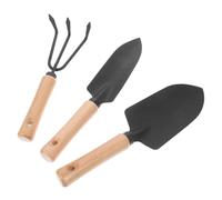 GANAZONO 1 Ensemble Outils de Jardinage Acier avec Manche Ensemble de Râteau et Pratiques pour Jardinage Extérieur et Ergonomique pour Déterrer et Désherber