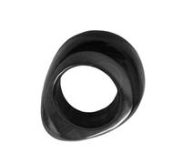 GANAZONO 1 pièce Anneau de Massage Corne de Bœuf Outil de Réflexologie pour Pédicure et Relaxation des Noir