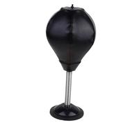 GANAZONO 1 pièce Boule de Boxe de Bureau avec Ventouse Mini Punching Ball pour à ou Noir avec Gonfleur Rouge