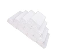 GANAZONO 10 paquets Lot de Serviettes Table Blanches Papier Épais Absorbant pour Essuie-mains Cuisine et Usage Hôtelier Extraction Papier Vrac Écologique