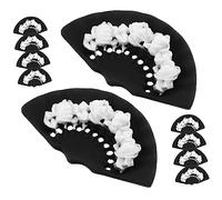 GANAZONO 10 Pièces Décorations Acrylique Miniatures de Fans Embossés pour Diy Accessoires de Cheveux Décorations de Coque de Téléphone et Ornements Créatifs