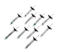 GANAZONO 10 pièces Jauge de Profondeur de Bande de Roulement de Pneus Outil de Mesure Précis avec Marqueur pour Voitures et Motos Code Couleur Bicolore pour Entretien Sécurisé