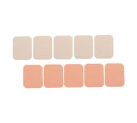 GANAZONO 10 pièces Lot de Houppettes Maquillage Carrées Éponges Poudre Visage Sèches et Humides Applicateurs Compacts pour Fond de Teint Crème et Poudre Outils Cosmétiques Femmes