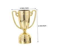 GANAZONO 10 pièces Trophées de Compétition Plastique pour Garçon Fille Jeux et Fêtes Dorés Argentés Surface Lisse et Récompenses pour Événements et Cérémonies Réutilisable