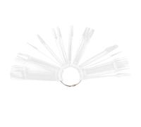 GANAZONO 100pièces Palette Présentoir Ongles Transparent Professionnel Échantillons Couleur Vernis à Ongles Bâtons De Pratique Pour Salon Et Manucure Léger Et Portable